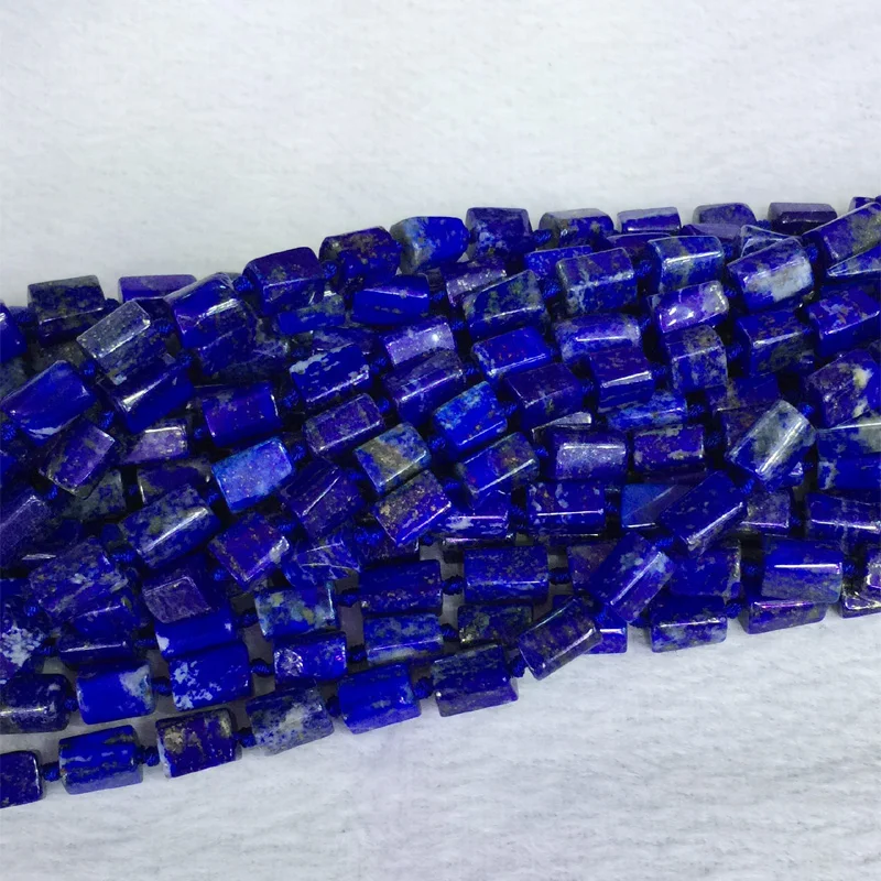 Натуральные темно синие Lapis Lazuli шарики свободной формы гладкие 6 8 мм 05383|beads beads|beads
