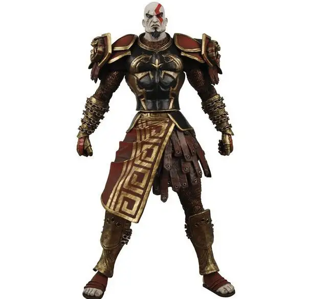 ГОРЯЧАЯ 7 5 &quotNECA God of War Kratos в золотой флисовой броне с головой Медузы ПВХ фигурка