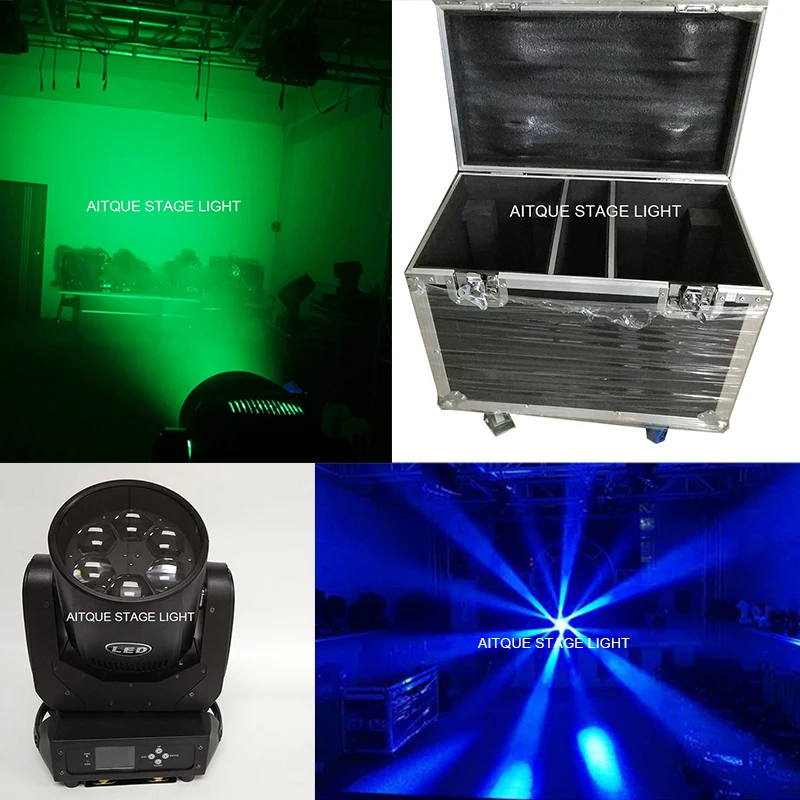 

(4lights+Flycase)Stage light bee eye 40w zoom led moving head disco light 6x40w rgbw moving head mini bee eye case