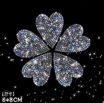 Heart-shaped flower Автомобиль Лебедь кристалл полный алмаз инкрустированные Стразы Большой gecko Безопасные Автомобильные наклейки Любовь бриллиантовые наклейки Снежинка Горячая-348 - Color Name: Heart-shaped flower