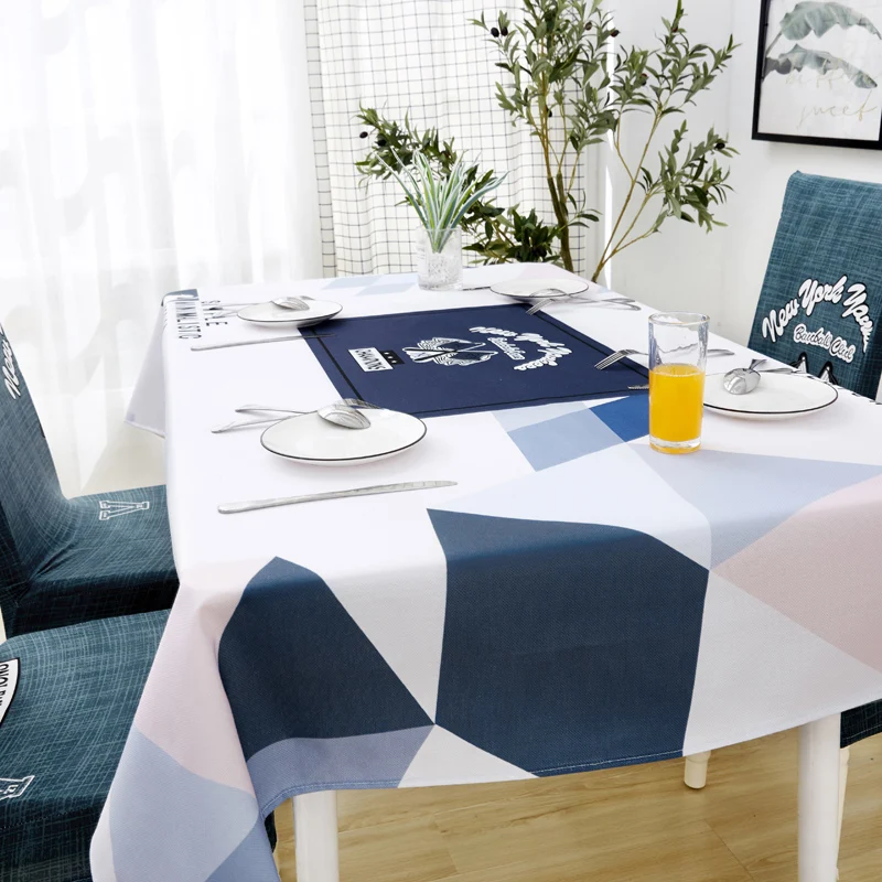 SlowDream Waterproof Oilproof Linen Table Cover Tea Cloth Decorative Kitchen Nordic Style Thick Rectangle | Дом и сад