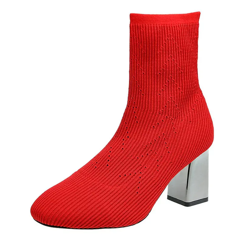 Size34-40 2019 Новое поступление элегантные весенние женские Сапоги Металлические