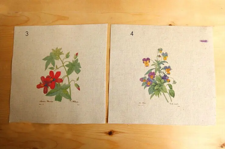 Ручная роспись классический цветочный 24 шт. Ассорти хлопок белье печатных одеяло