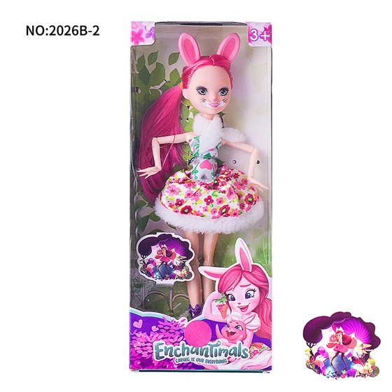 Новинка, Enchantimals, кукла, игрушка, натуральные друзья, коллекция, фигурка, куклы, Детский Рождественский подарок, аниме, фигурка для девочек, игрушка для детей - Цвет: 2026B-Bunny