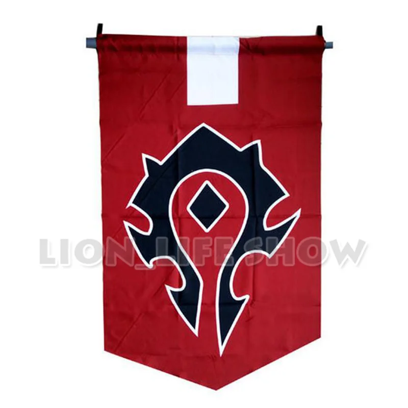 Dacron Blue Home Decor Cosplay Accessory for World of Warcraft: WOW Alliance & Horde Banner Flag image 2