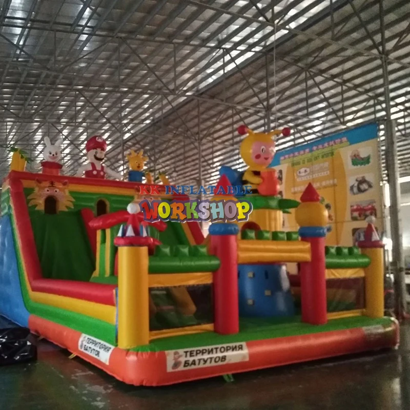 Надувная горка на заказ Замок Комбинация super slide fun city | Игрушки и хобби