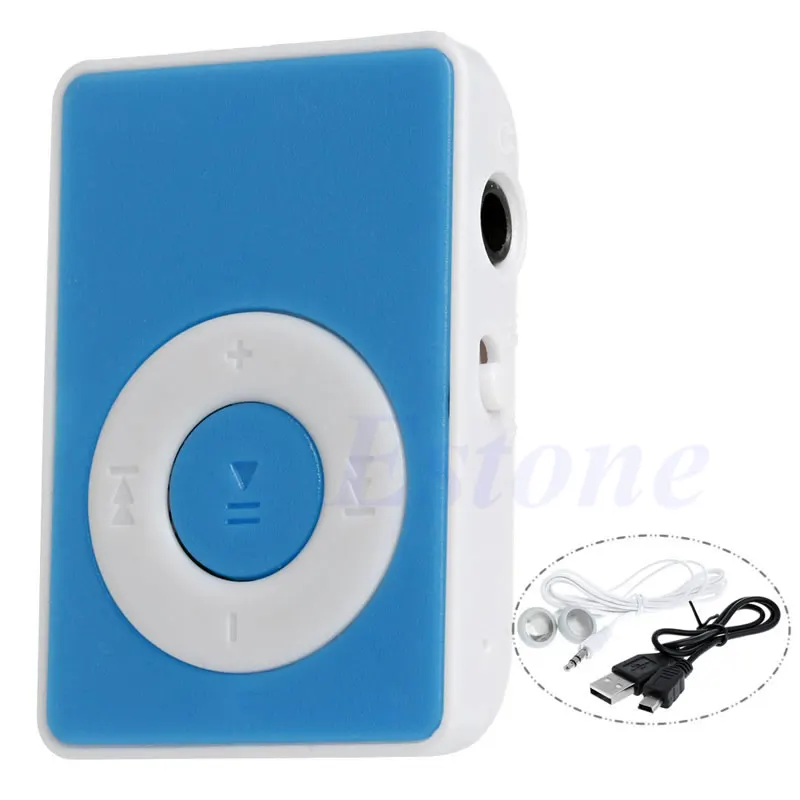 1 шт. мини зажим USB портативный музыкальный mp3 плеер Поддержка 32 ГБ Micro SD TF карта +
