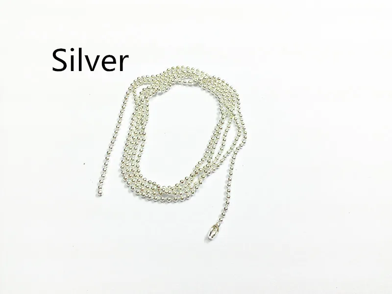 Оптовая продажа! Посеребренные бусины 70 см в длину Размер 1 5 мм 100 шт./лот