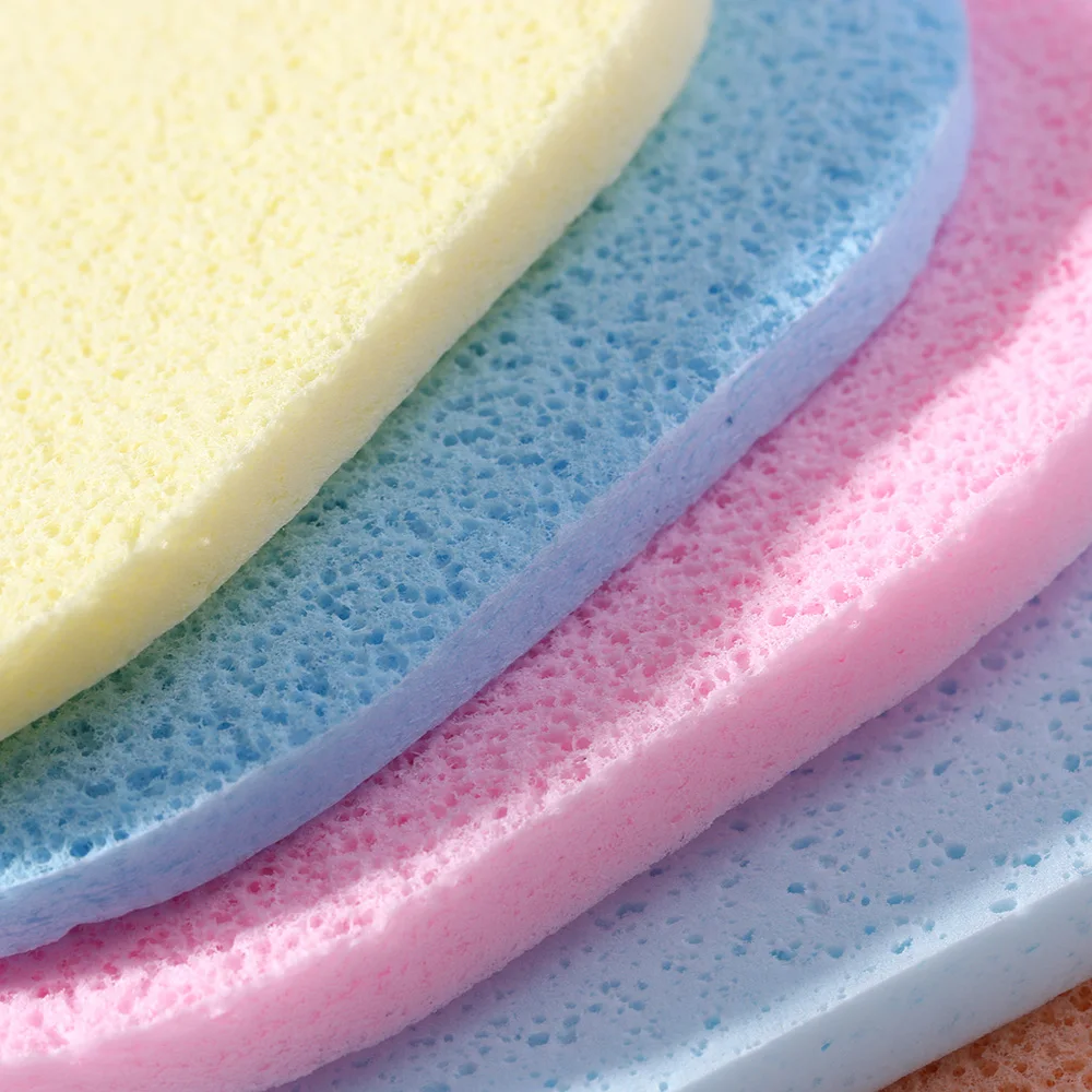 Случайный цвет! 5 шт./упак. мягкая губка для очищения лица макияжа очищающая