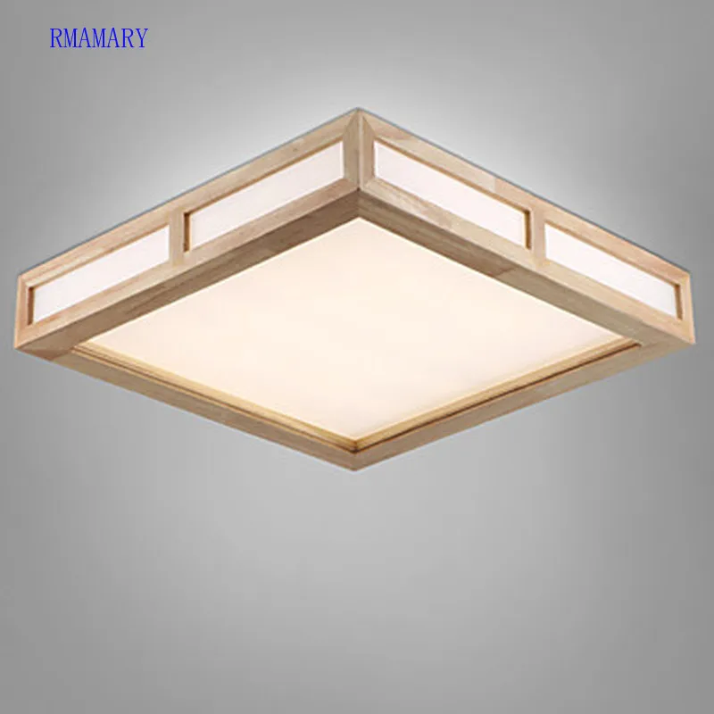 RMAMARY LED современное домашнее освещение дерево гостиная потолочные светильники