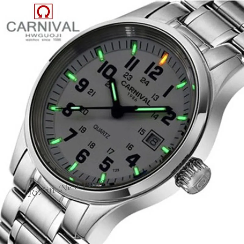 

Tritium Luminous waterproof Sports Luxury Brand Men Watches Fashion Quartz military women watch full steel leather strap relogio