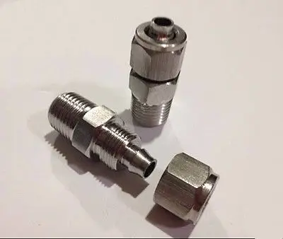 304 перегородка из нержавеющей стали 1/4 &quotBSP наружная резьба для Qucik подходит 6x4