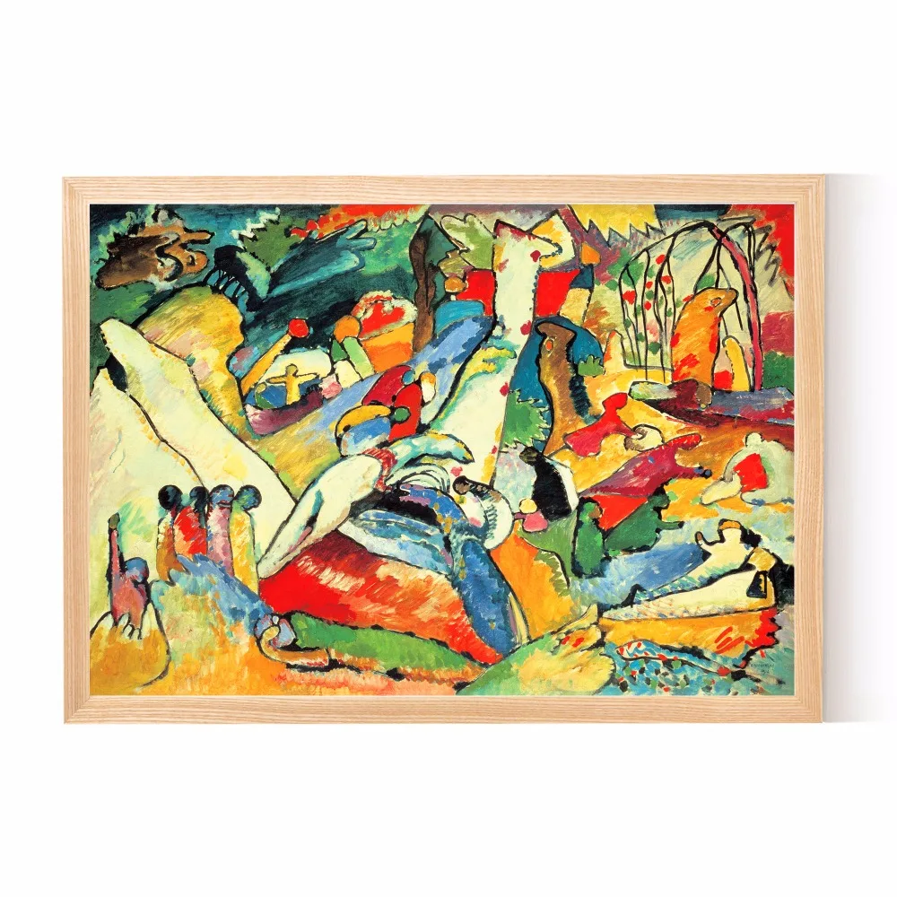 Абстрактные Фигурки Kandinsky холст художественная живопись плакат настенные
