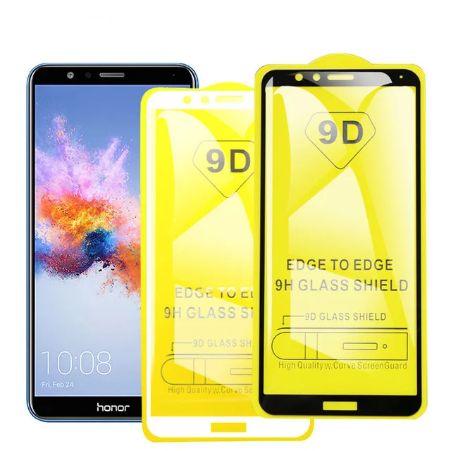 Закаленное стекло 9D для Huawei Honor 6x/7a/7c/7s/7x/8a/8c/8x Lite|Защитные стёкла и плёнки