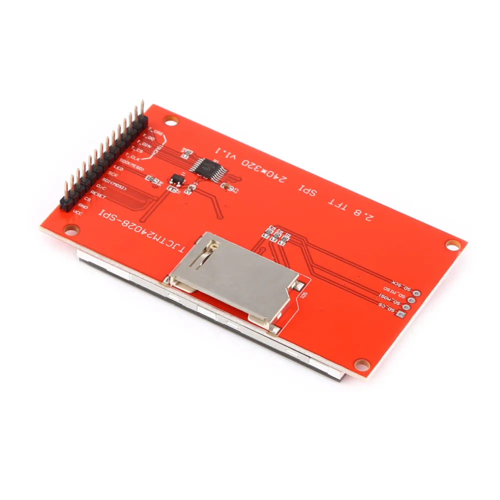 2,8 дюймовый TFT ЖК-модуль с сенсорной панелью ILI9341 Привод IC 240(RGB)* 320 SPI порт(9 IO) 240*320 Touch ic XPT2046 для raspberry pi