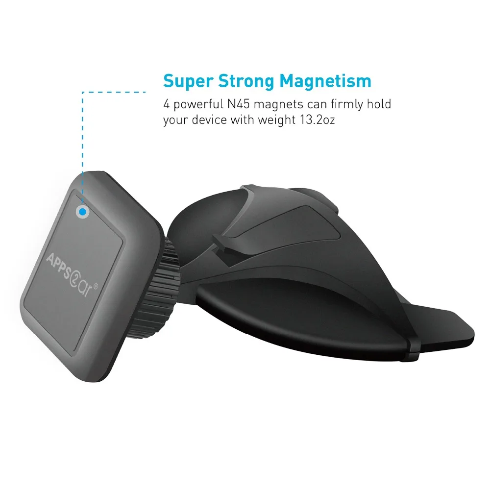 APPS2Car CD слот Магнитный Автомобильный держатель для телефона [установка с одним