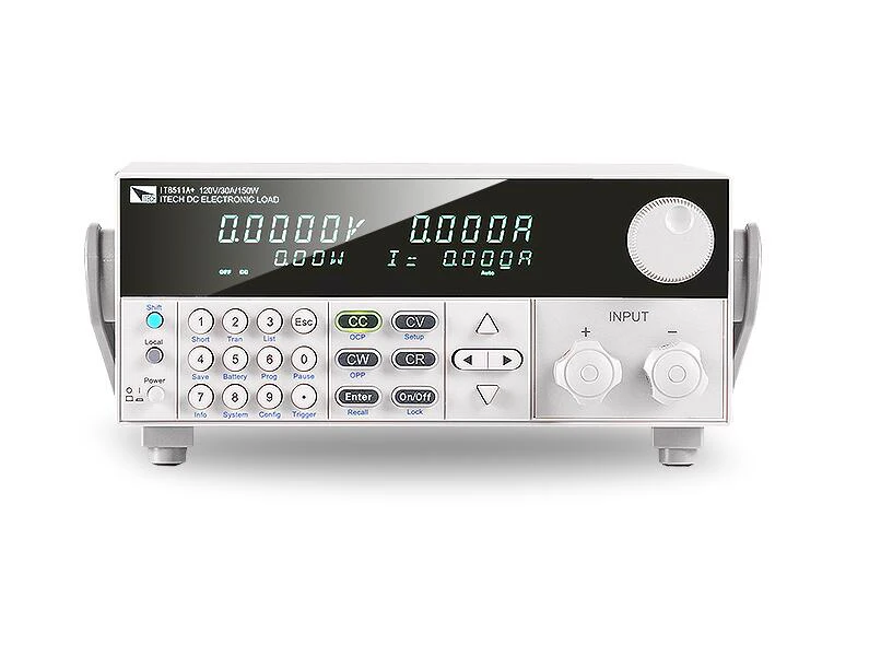 Тестирование программируемой электронной нагрузки батареи TECH IT8511A + 150 Вт в
