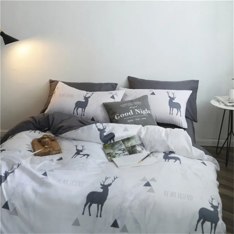 4 шт. пододеяльник комплект постельного белья простыня домашние наволочки полная