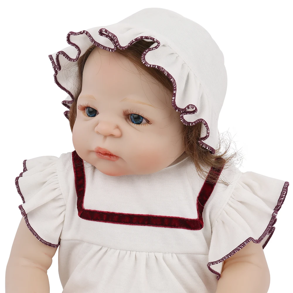 NPKDOLL мягкая силиконовая кукла для новорожденных с одеждой 22 дюйма 55 см