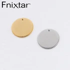 Fnixtar, нержавеющая сталь, панк, шестеренка, очаровательное зеркало, полированная круглая филигрань, шестеренка, подвеска сделай сам, ювелирные изделия, 20 мм, 20 шт.лот