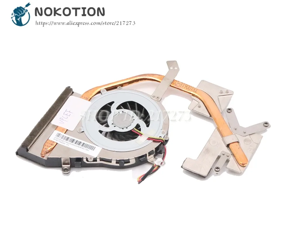 

NOKOTION для Sony vaio vpcef PCG-61511T 61611 м охлаждающий вентилятор для ноутбука радиатор процессора GPU радиатор охлаждения DA0NE8MB6C0 3FNE7TAN030