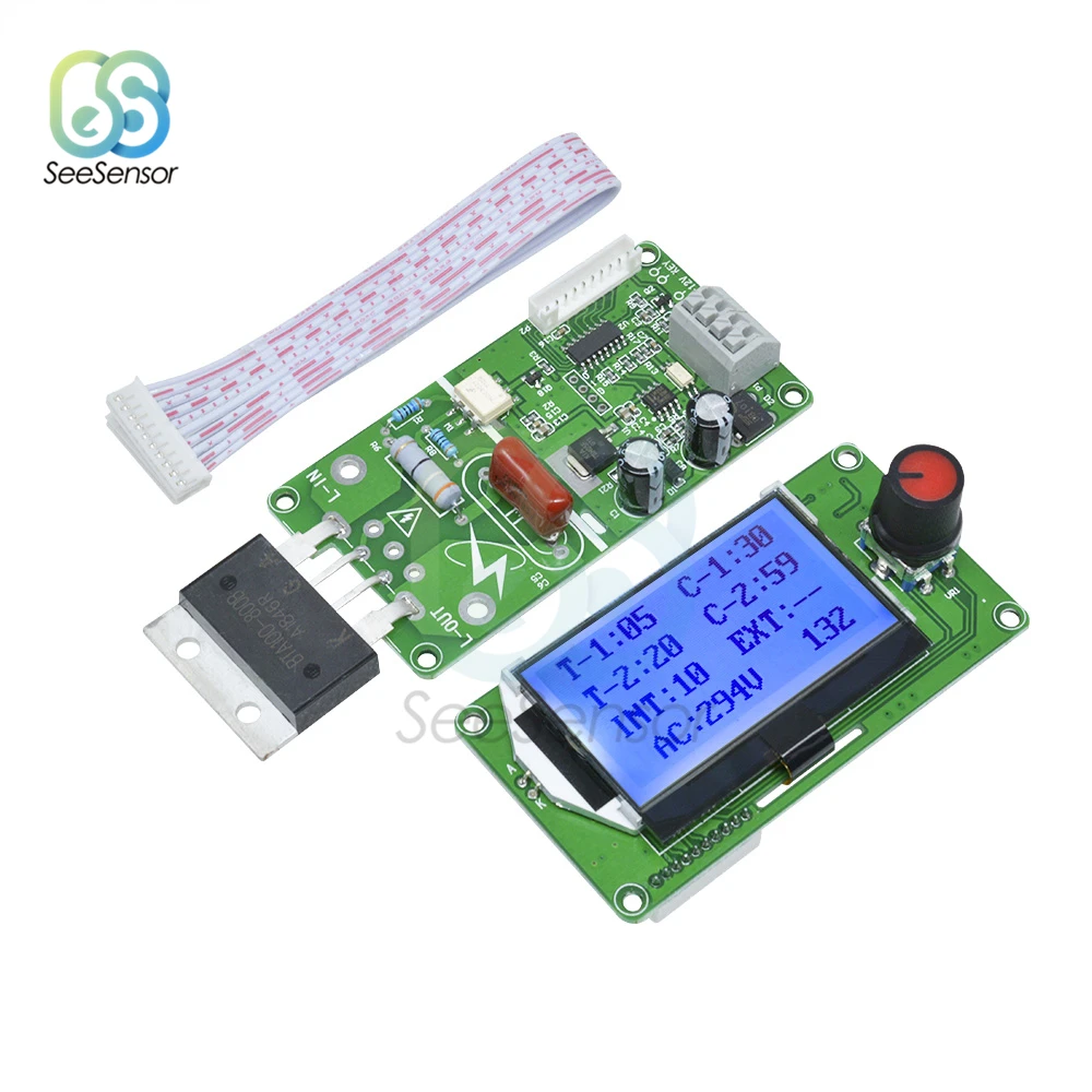 40A 100A lcd цифровой двойной импульсный датчик точечной сварки модуль управления сварочный аппарат трансформаторный контроллер платы