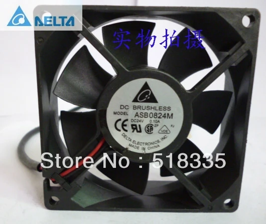 Оригинальный Для delta ASB0824M 8 см 80 мм 8025 80*80*25 24 В 0.10A 2-проводной Инвертор Вентилятор