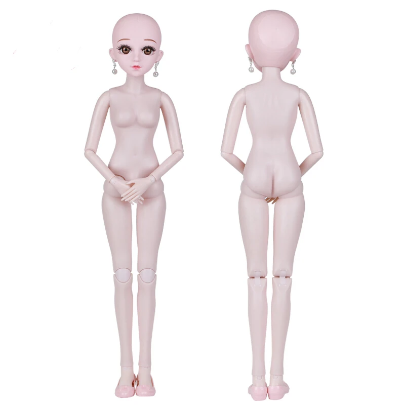 1/3 BJD кукла 60 см Пластик совместный подвижный кукла голая из белой кожи и натуральной кожи