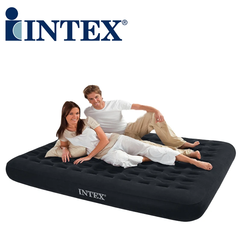 Надувная кровать INTEX для 2 человек утолщенные сотовые колонны воздушная домашняя