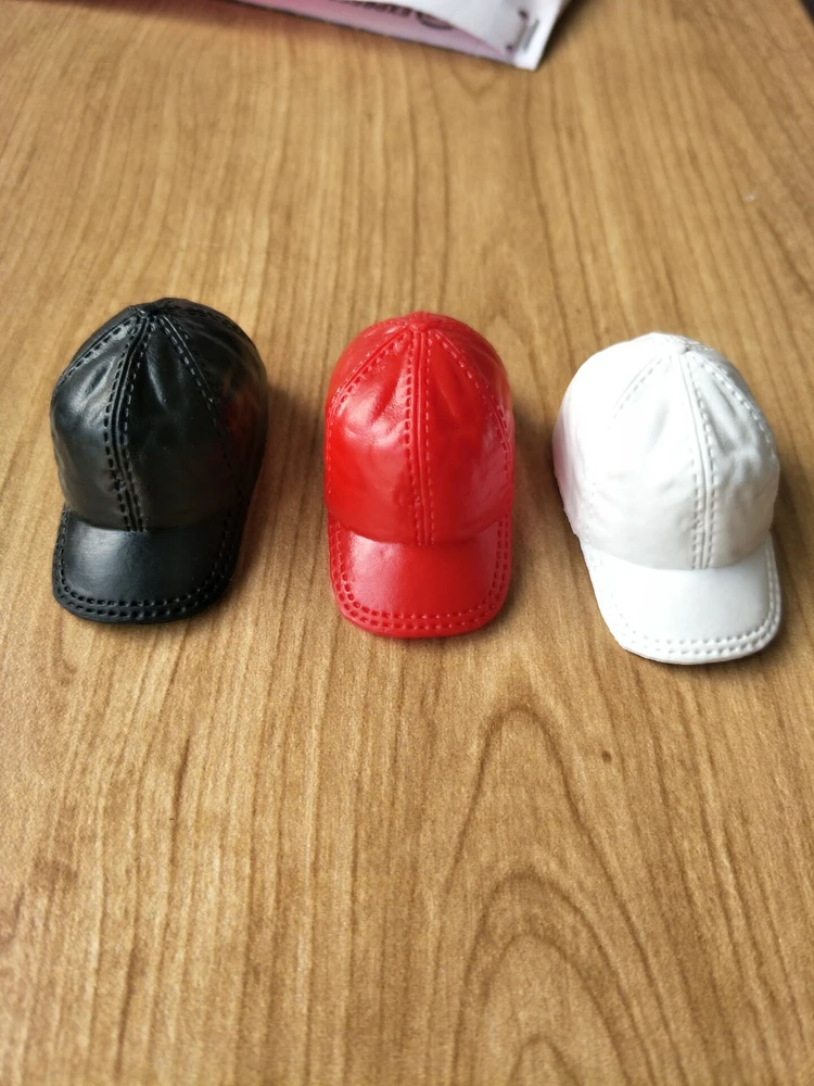 

1/6 Fashion Baseball Cap Models for 12''Action Figures Accessories Red White and Black