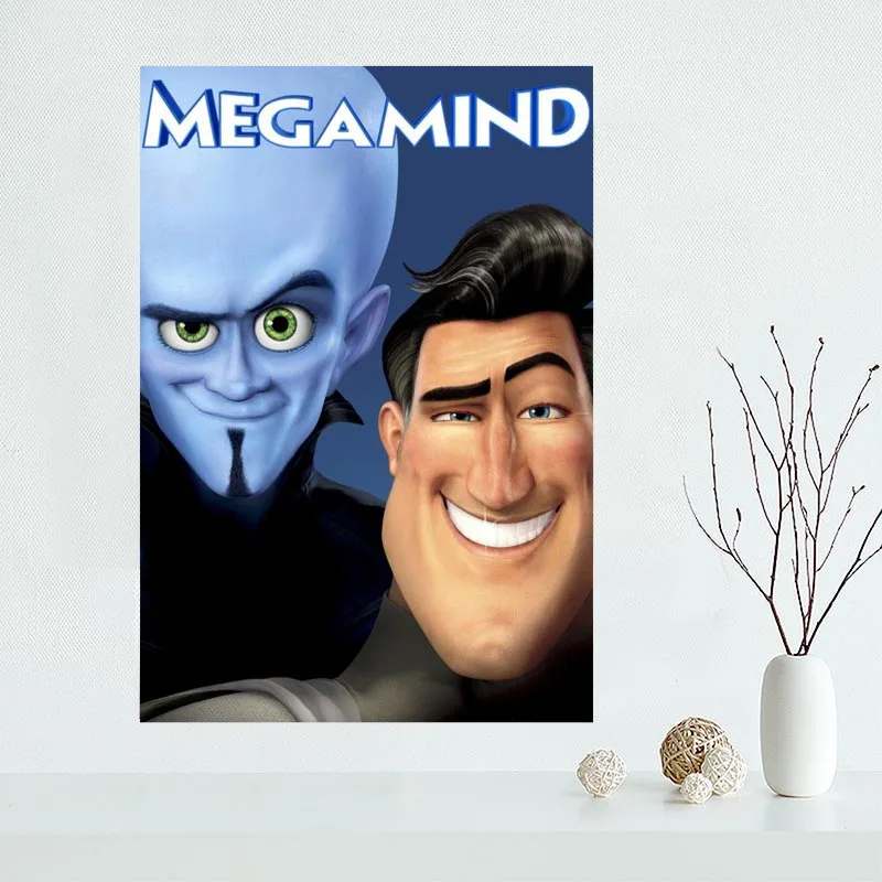 Оригинальный холщовый постер megamind украшение для дома настенное искусство Новое