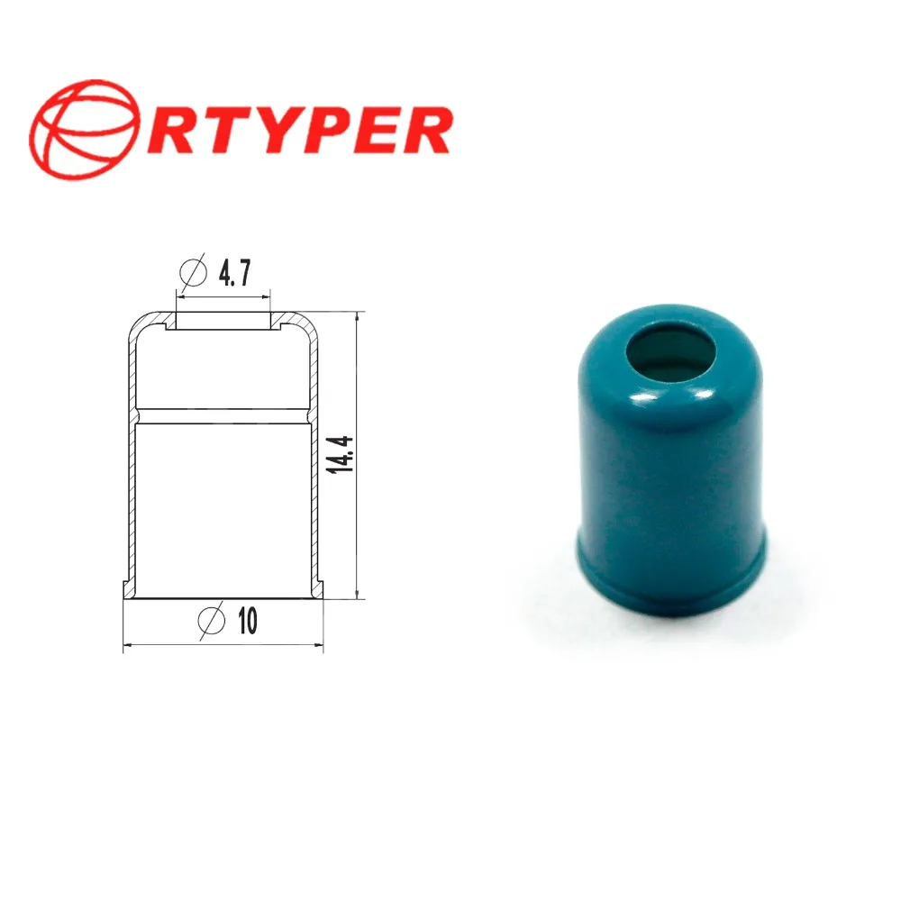 100 шт. Универсальный Топливная форсунка Pintle Кепки Пластик Шапки штырь 4.7*10*14.4 мм