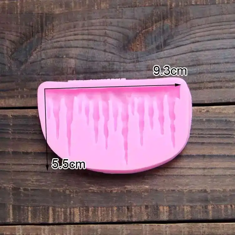 Силиконовая форма для украшения торта в виде сосулек