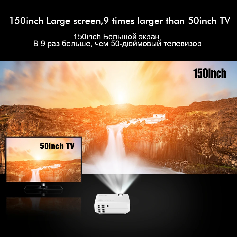Мини проектор BYINTEK K2 1280x720P умный видеопроектор Android Wifi портативный светодиодный