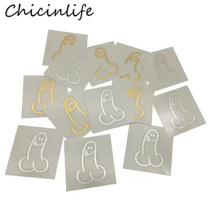 Chicinlife 5 шт. ЗолотойСеребряный пенис Вилли временные татуировки наклейки девичник Вечеринка свадебные принадлежности