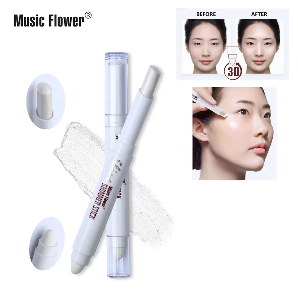 Face highlighter V face shadow nose highlights bright stereo repair concealer makeup | Красота и здоровье