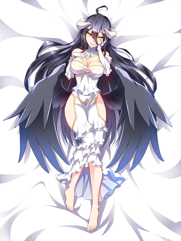 MMF overlord аниме персонажи сексуальная девушка albedo& shalltear Кровопролитный лист пододеяльник одеяло