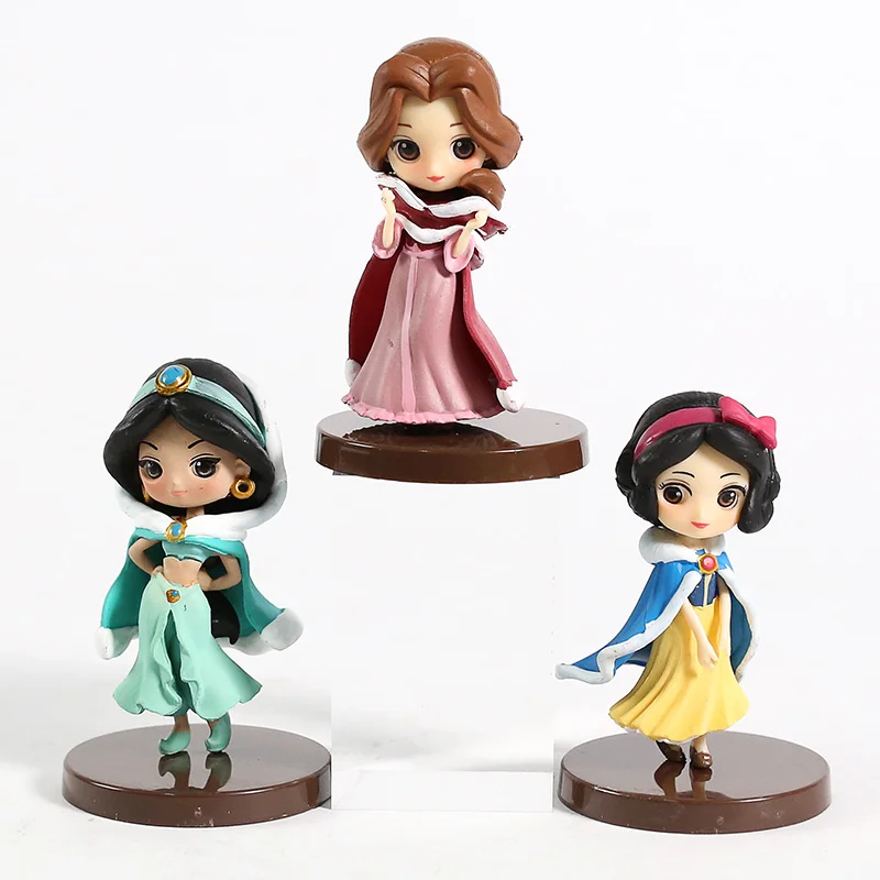 Q Posket персонажи принцессы Белоснежка Belle Jessie Boo Merida Alice Cinderella Jane ПВХ фигурки куклы