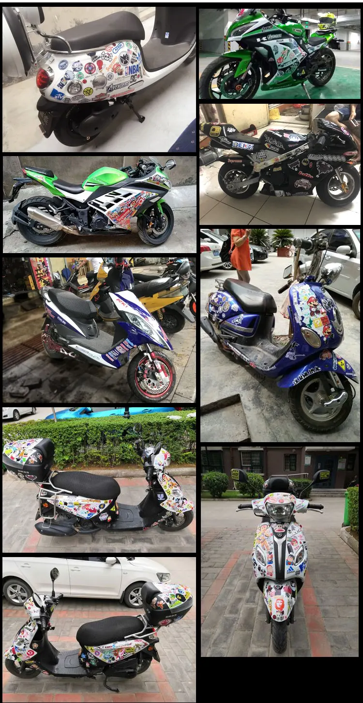 40 шт. в упаковке водонепроницаемые Декоративные наклейки для мотоцикла