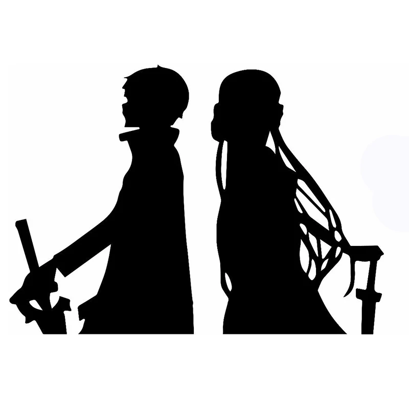 HotMeiNi 58 см x 43 5 2 Kirito Asuna Sao забавный графический (один для каждой стороны) стикер