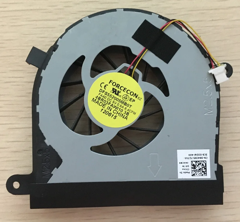 Вентилятор охлаждения для ноутбука SSEA кулер процессора Dell Inspiron 17R N7110 VOSTRO 3750