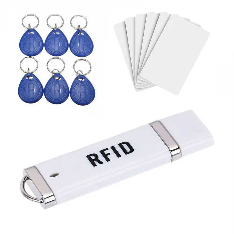 125 кГц RFID считыватель EM4100 ID карты выдающее устройство USB Бесконтактный смарт чип считыватель тегов для контроля доступа
