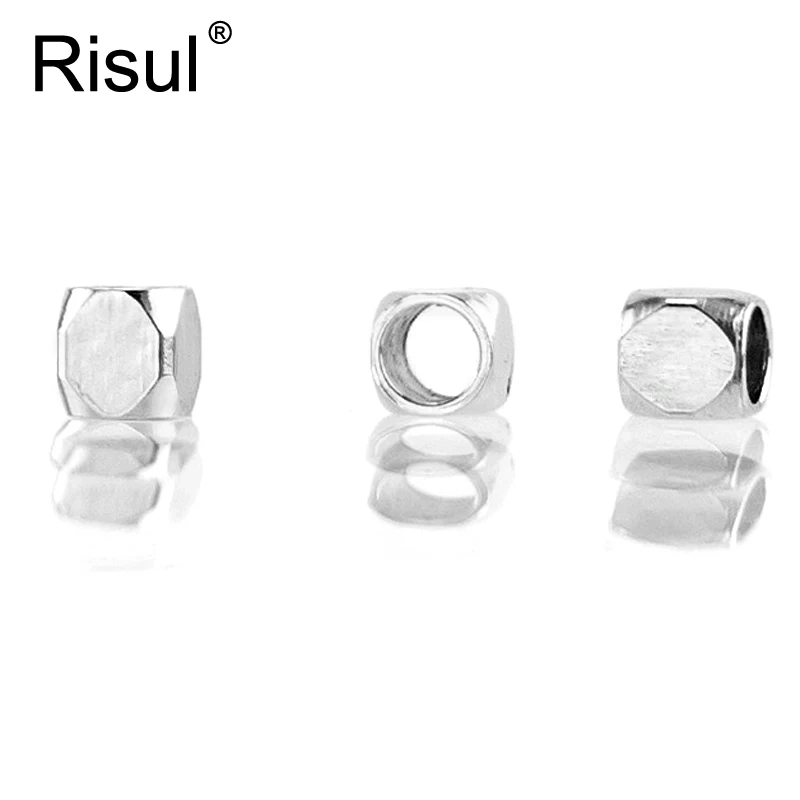 2 5x2 5 мм Квадратные бусины Risul для изготовления ювелирных изделий отверстие