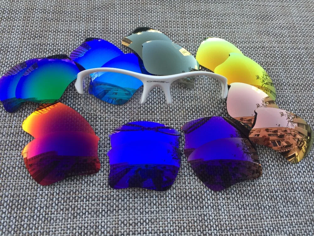 2 пары серебристых и золотых поляризованных сменных линз для Flak Jacket XLJ Glasses |