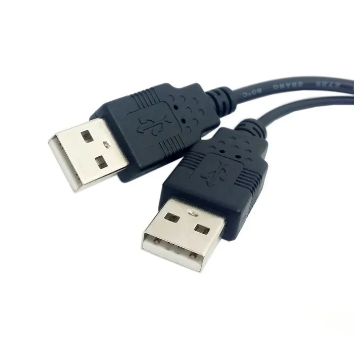 Двойной 2 порта USB 0 данных + Мощность A папа к женскому Y сплиттер Кабель-адаптер