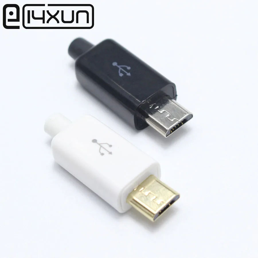 EClyxun 10 комплектов 5PIN Micro USB штекерные разъемы зарядное устройство 5P хвостовой