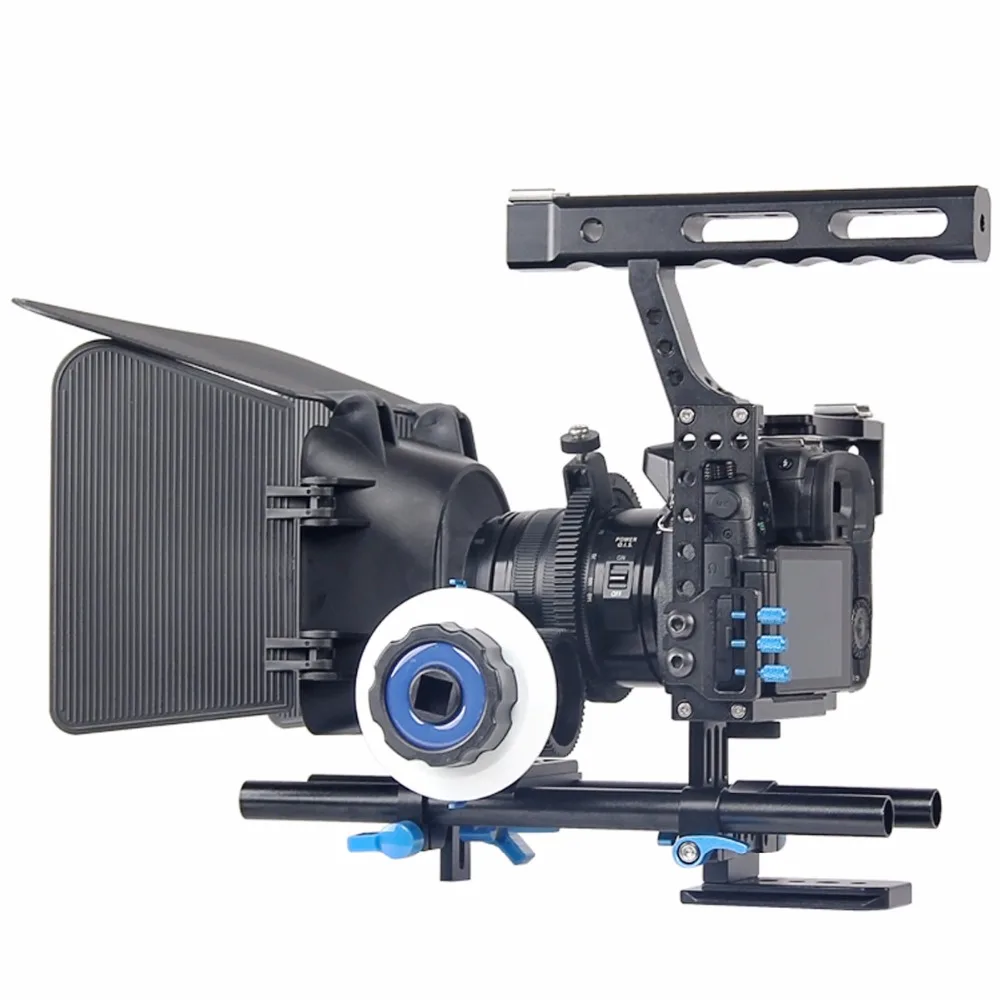 Комплект стабилизатора для видеокамеры DSLR 15 мм стержень клетка камеры + рукоятка