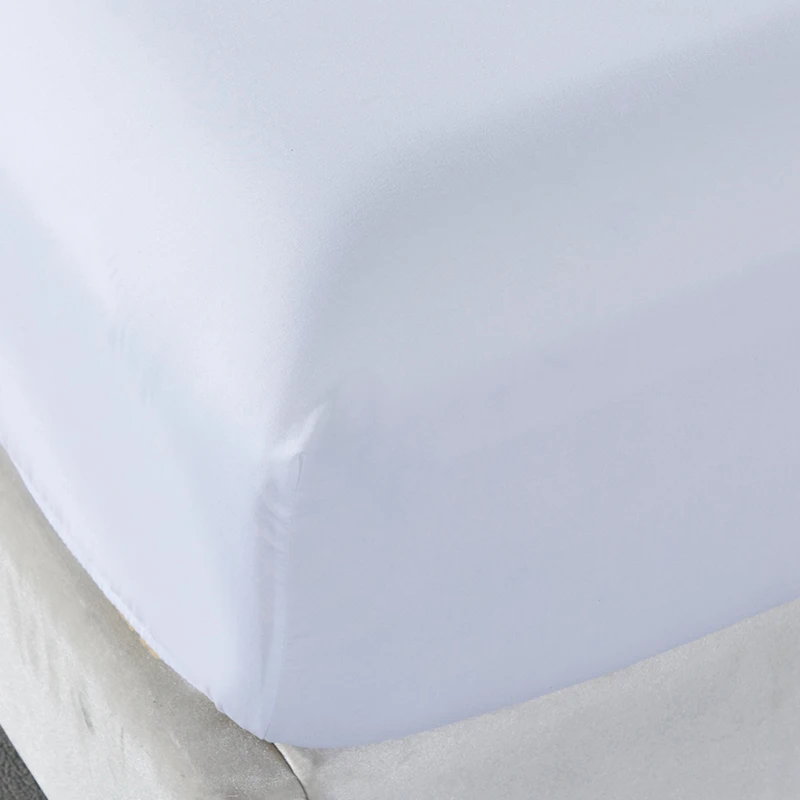 

63Fitted Sheet Mattress Cover Solid Color Sanding Bedding Linens Bed Sheets With Elastic Band Double Queen Size Bedsheet