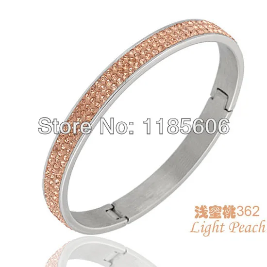 Оптовая продажа 2014 модные браслеты из нержавеющей стали для женщин AAA ювелирное