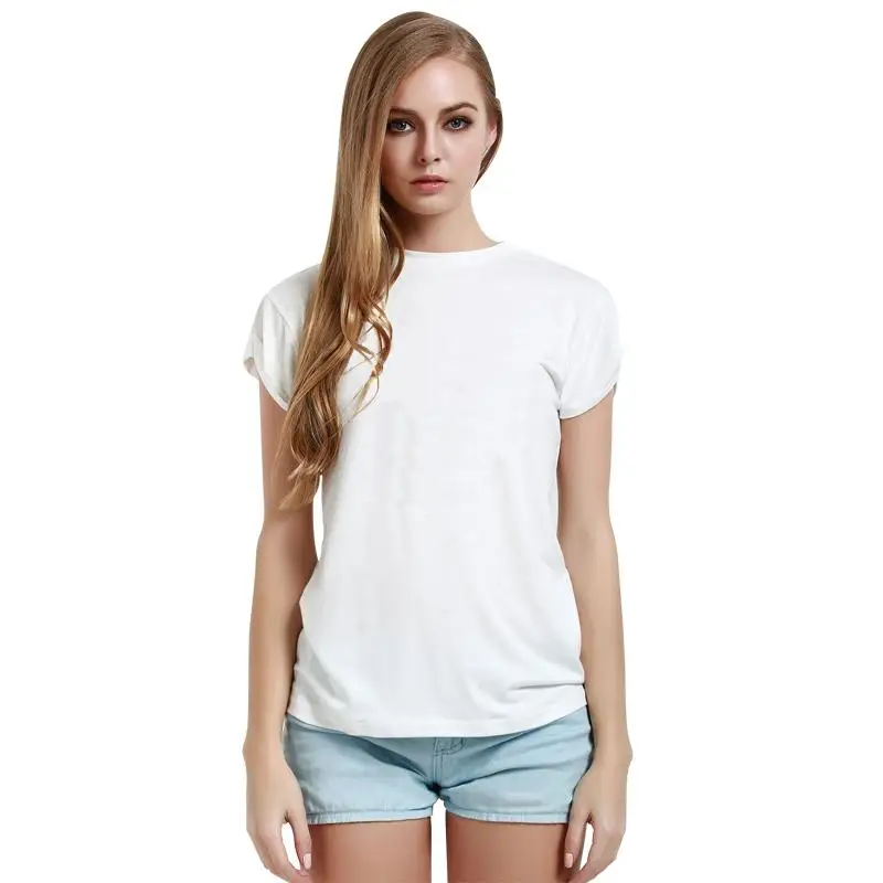 YEMUSEED H908 летние новые простые Женские однотонные Блузы с 24 принтом на спине белые